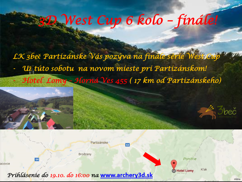 Pozvánka na finále West cupu 2017